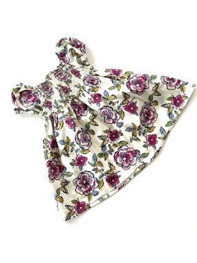 Children’s Place Multi-Color Floral Smocked Infant Dress, Size 12-18 Months